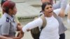 Policía política arresta a la Dama de Blanco Martha Sánchez. (Foto Archivo: Angel Moya)