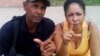 Aimara Nieto Muñoz junto a su esposo, el opositor Ismael Boris Reñí. (Foto cortesía de CubaNet)