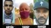 Adrián Góngora Santiesteban, Taimir García Meriño y Damián Hechevarría Labrada, los tres activistas que protestaron en Las Tunas. (Foto: Facebook)