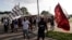 Manifestantes protestan contra el tiroteo a Jacob Blake. AP Photo/Morry Gash
