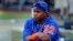 En esta imagen del 20 de julio de 2019, el jardinero cubano de los Mets de Nueva York Yoenis Céspedes calienta antes del juego ante los Yanquis de Nueva York, en Nueva York. (AP Foto/Julie Jacobson, Archivo)