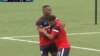 Espino acertó desde los once pasos y abrió el marcador para Cuba en el partido de este martes contra Nicaragua. (Captura de video/@CNationsLeague)