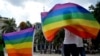 Comunidad LGTBI e una marcha en La Habana en mayo de 2019