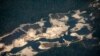 Vista aérea de la región del Esequibo tomada desde Guyana, el 12 de diciembre de 2023. (Roberto Cisneros/AFP)