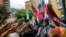 Una manifestación el Caracas en apoyo a Henrique Capriles, el 24 de junio de 2023. (AP Photo/Matias Delacroix).