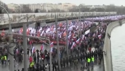 Marcha en Moscú en homenaje a Boris Nemtsov Marcha en Moscú en homenaje a Boris Nemtsov