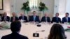 El rey Felipe con empresarios españoles en Cuba. el 13 de noviembre de 2019. Yander ZAMORA / POOL / AFP