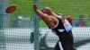 Denia Caballero en la Birmingham Diamond League. (Archivo/Oli Scarff/AFP)